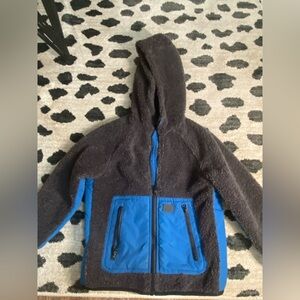 Zara fleece jacket - blue/gray - boy size 7